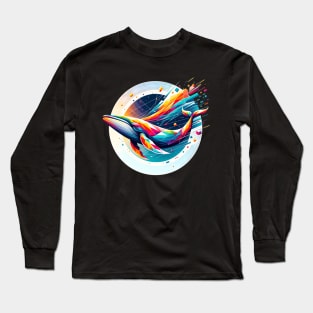 Cosmic Voyage Whale Long Sleeve T-Shirt